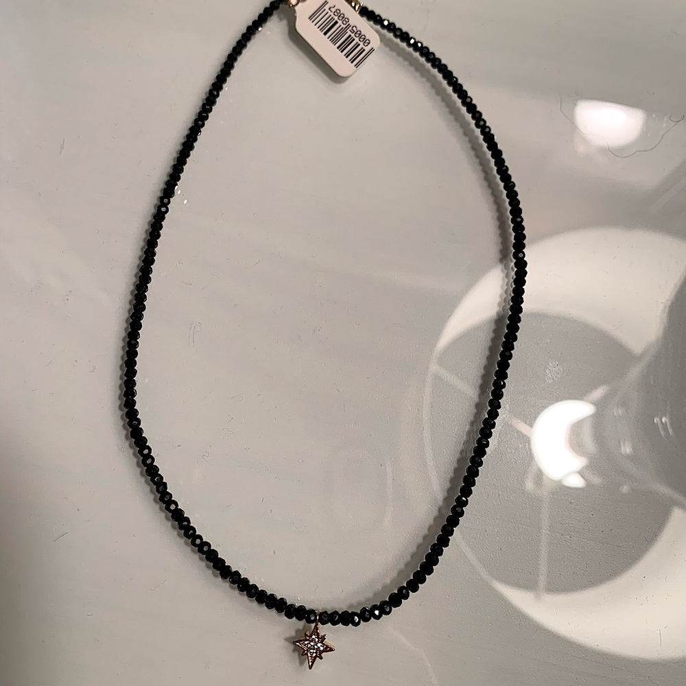 Black beaded choker NWT